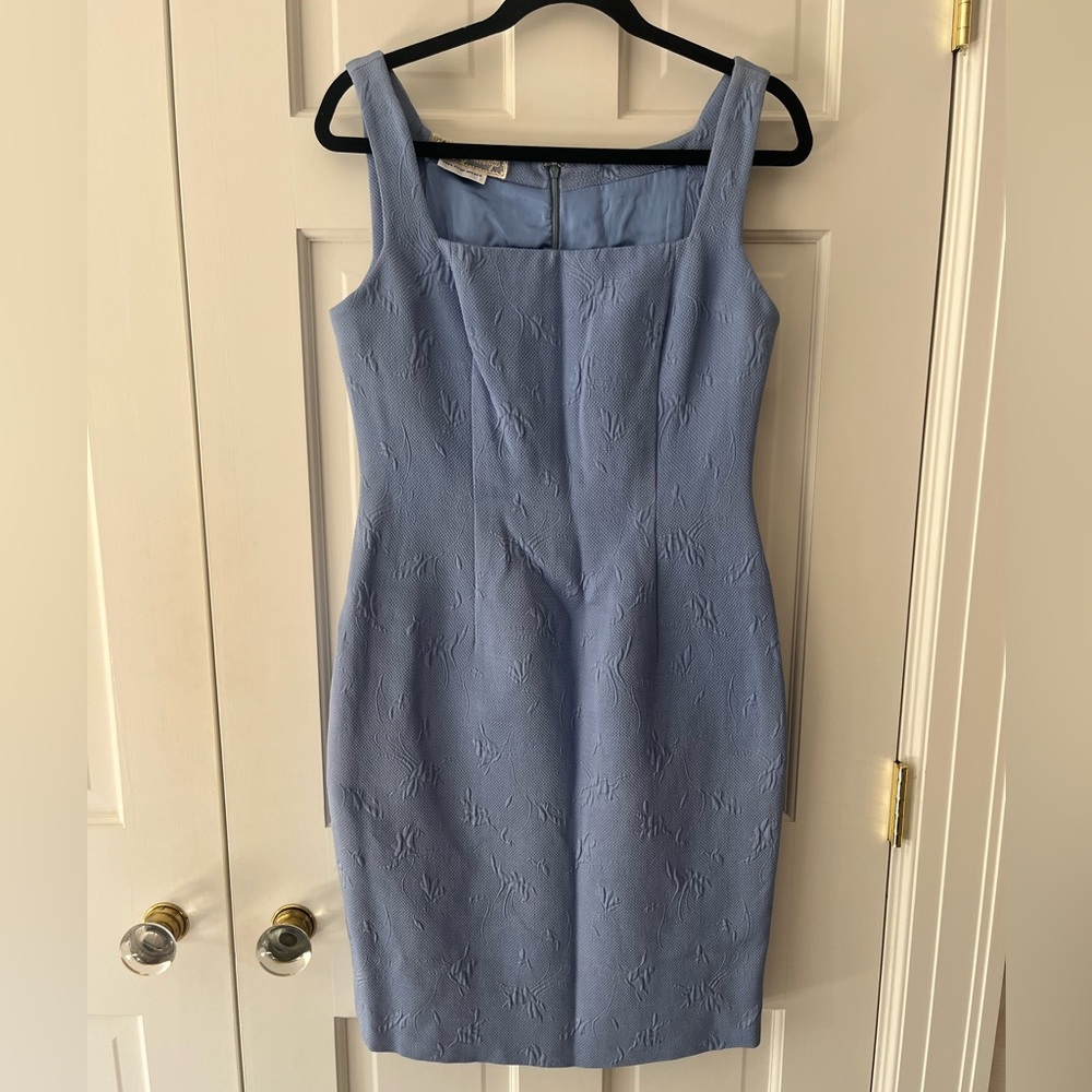Saks Fifth Ave/Peggy Jennings Blue Dress. Jacket listed separately.
